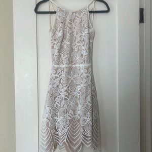 For Love & Lemons White Lace Dress